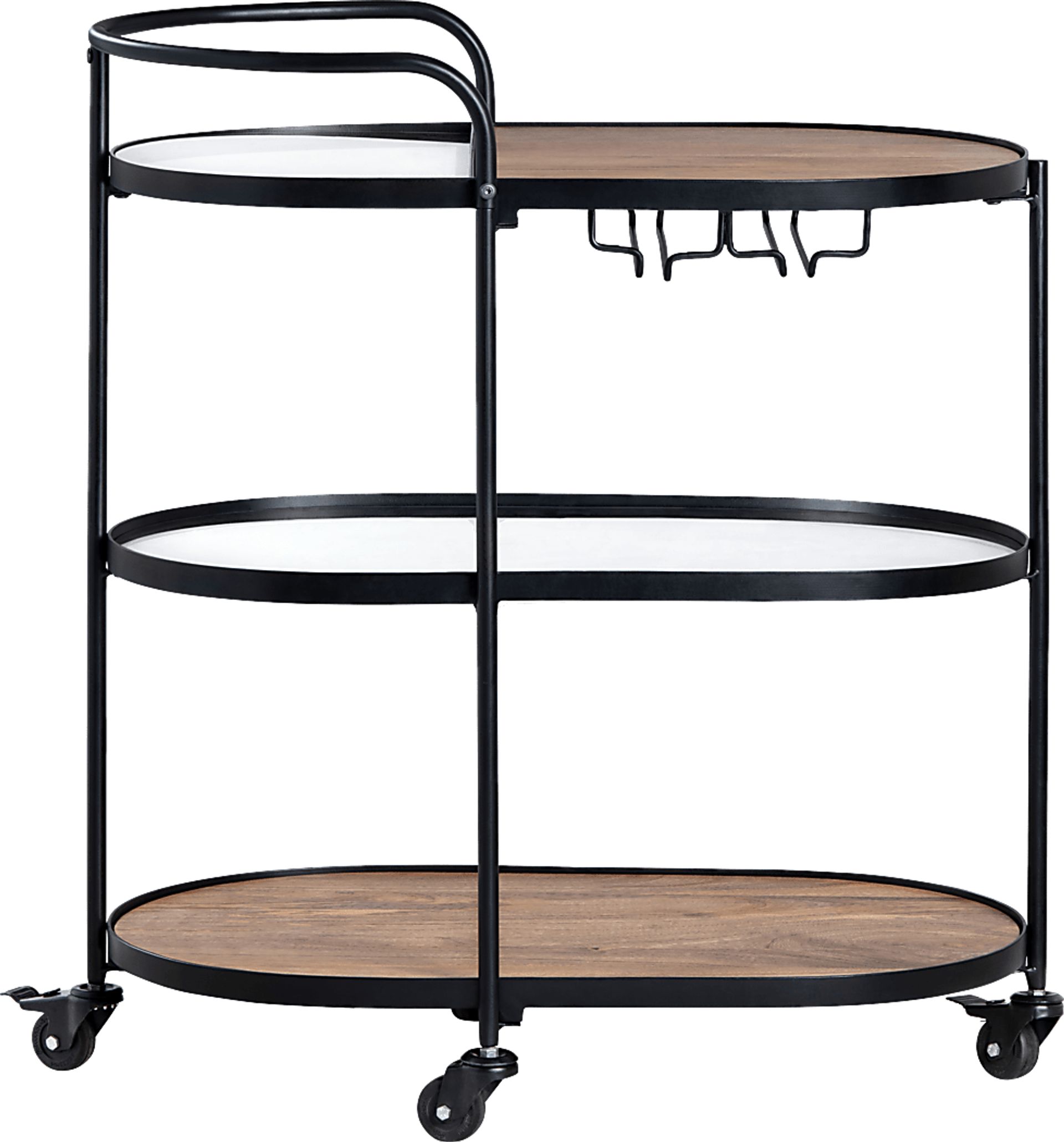 Goltra Black Bar Cart - Image 3