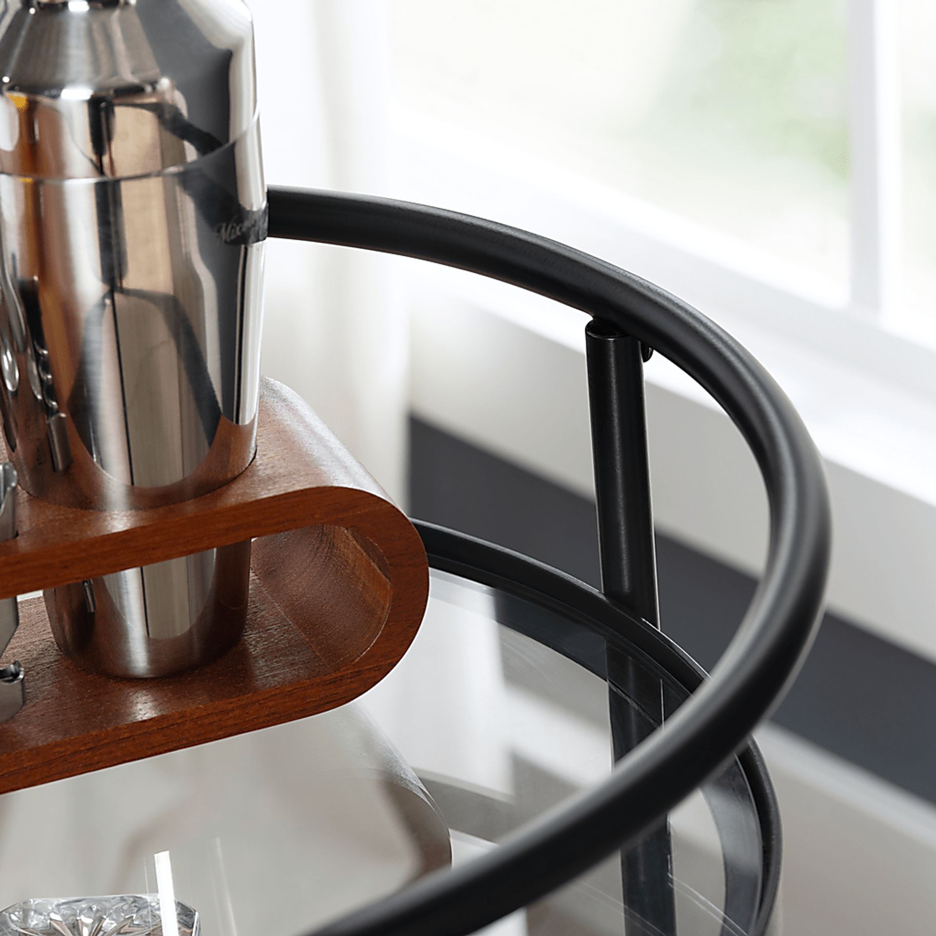 Goltra Black Bar Cart - Image 5