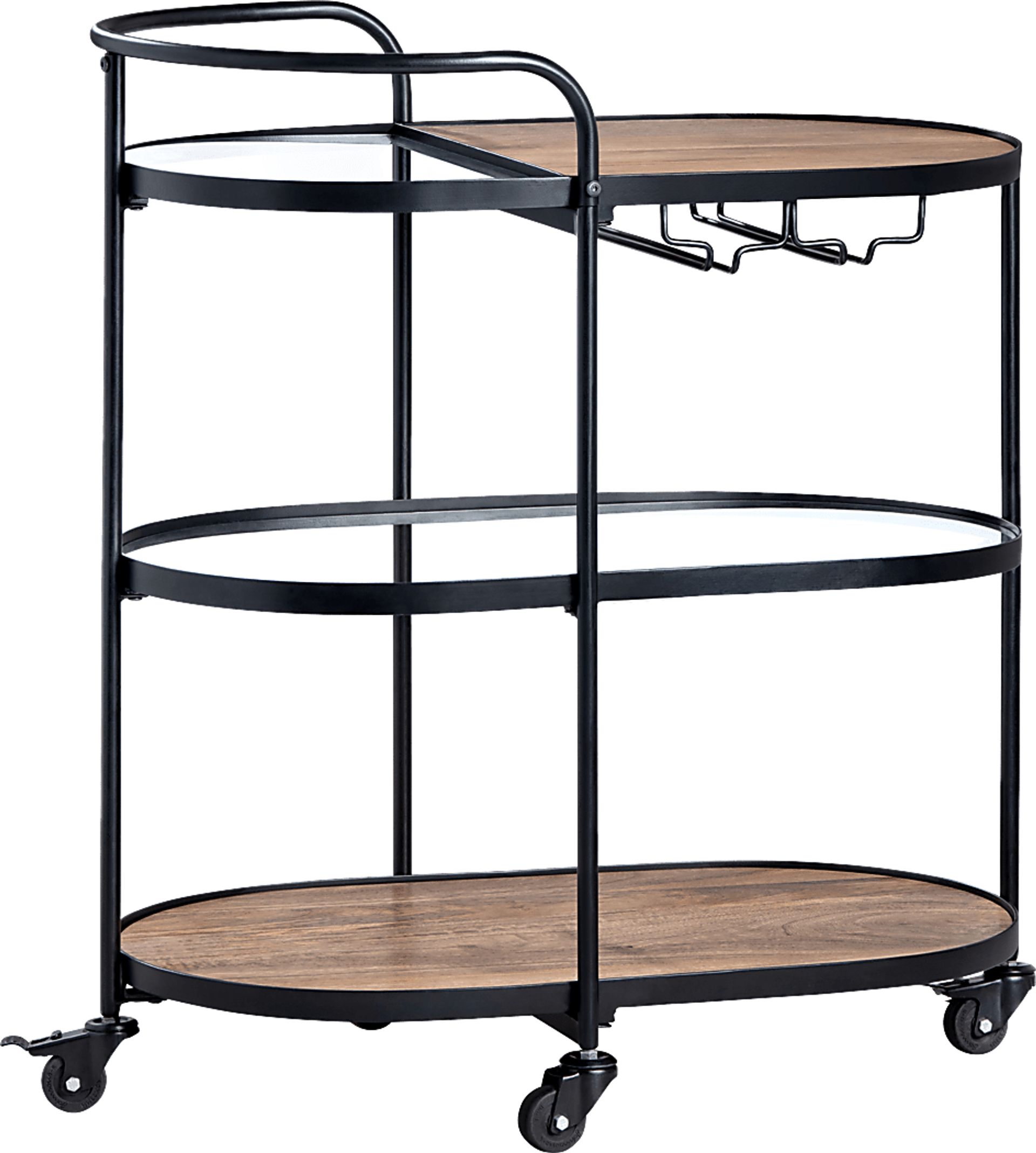 Goltra Black Bar Cart - Image 1
