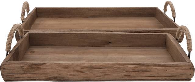 Goodale Brown Tray, Set of 2 - Thumbnail - Image 3