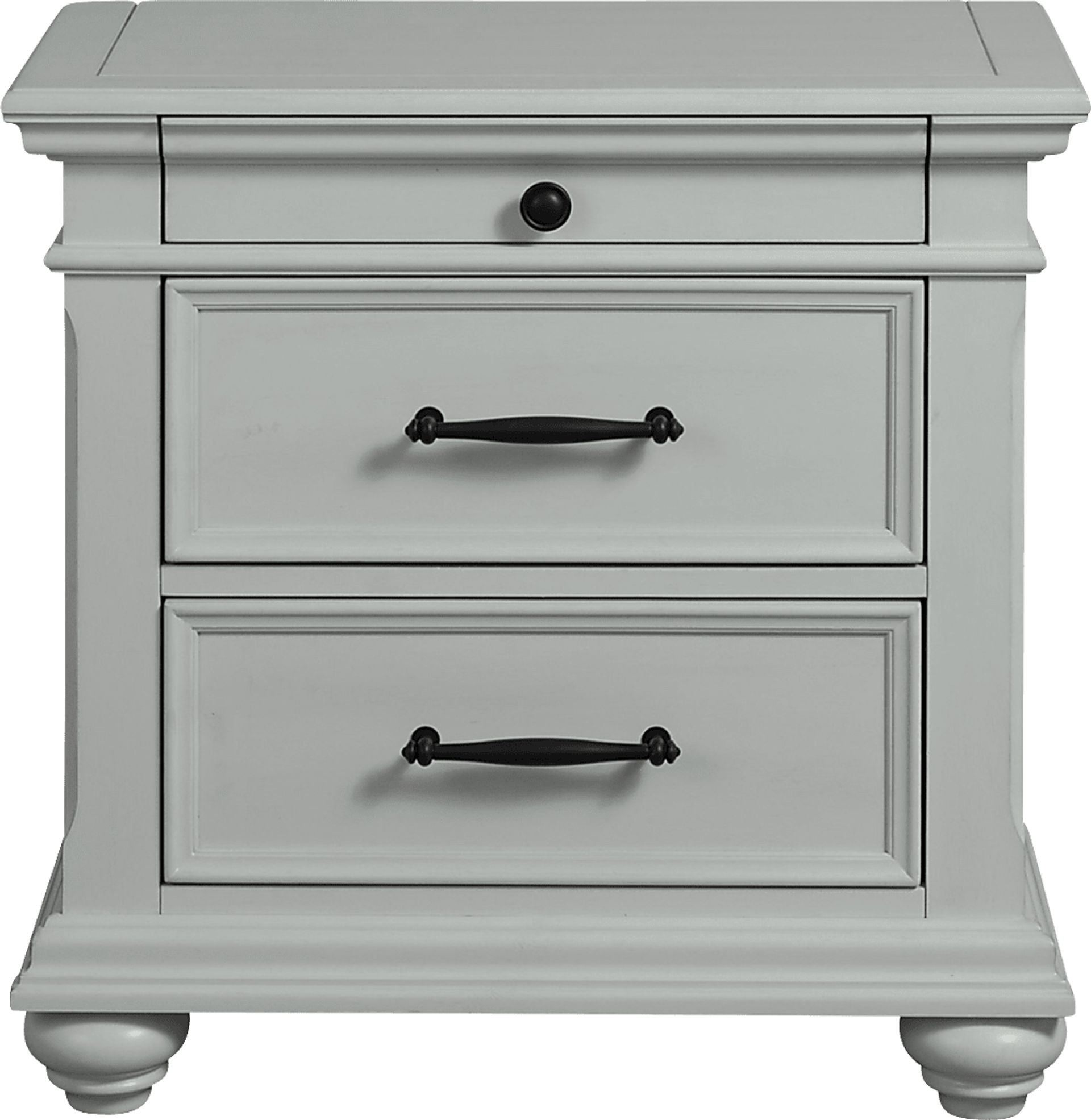 Goodpasture Gray Nightstand with USB - Image 3