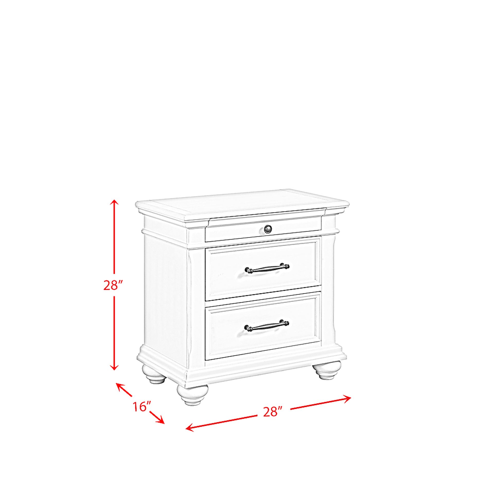 Goodpasture Gray Nightstand with USB - Image 10