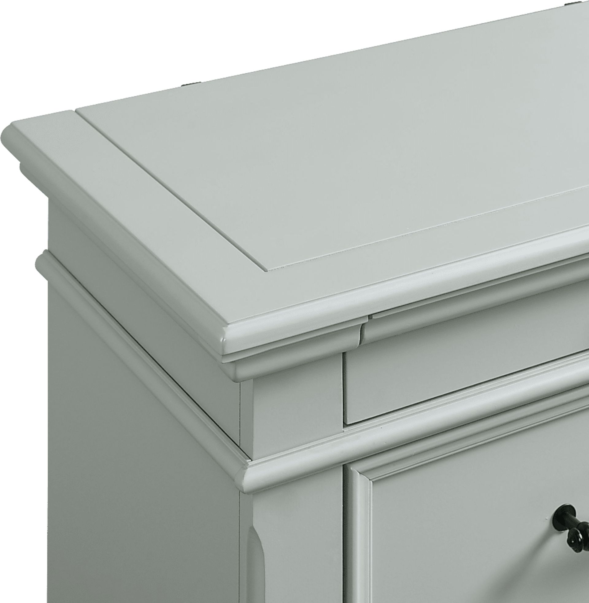 Goodpasture Gray Nightstand with USB - Image 5