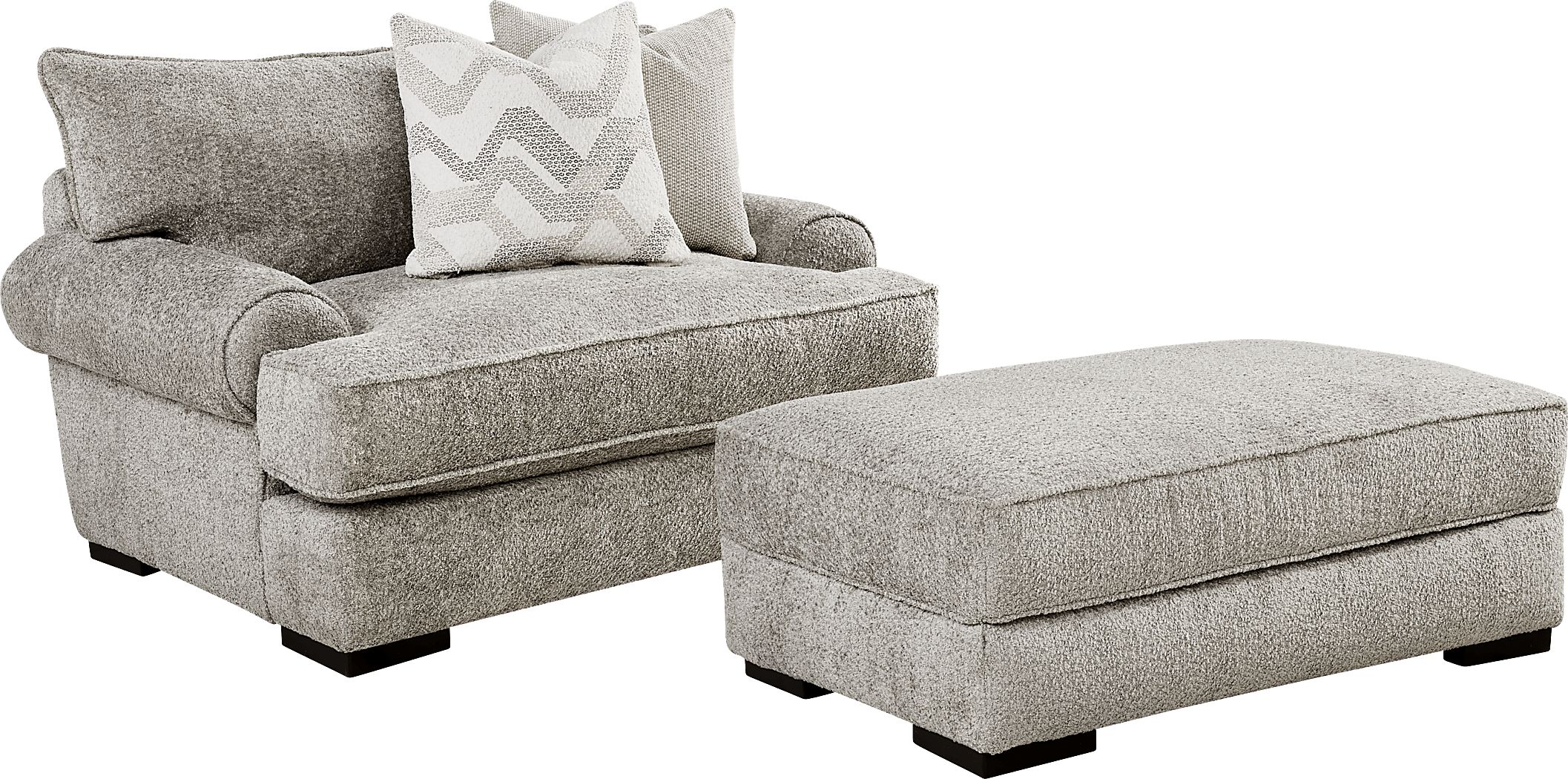 Goodwin Gray Chair and Ottoman