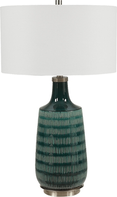 Gord Point Teal Lamp