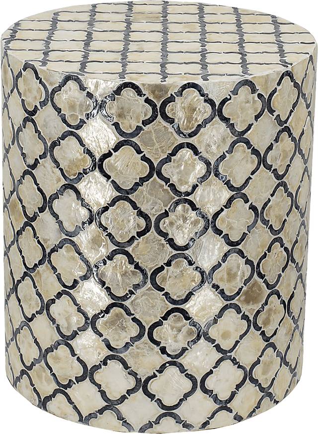 Gorizia Cream Accent Stool - Thumbnail - Image 1