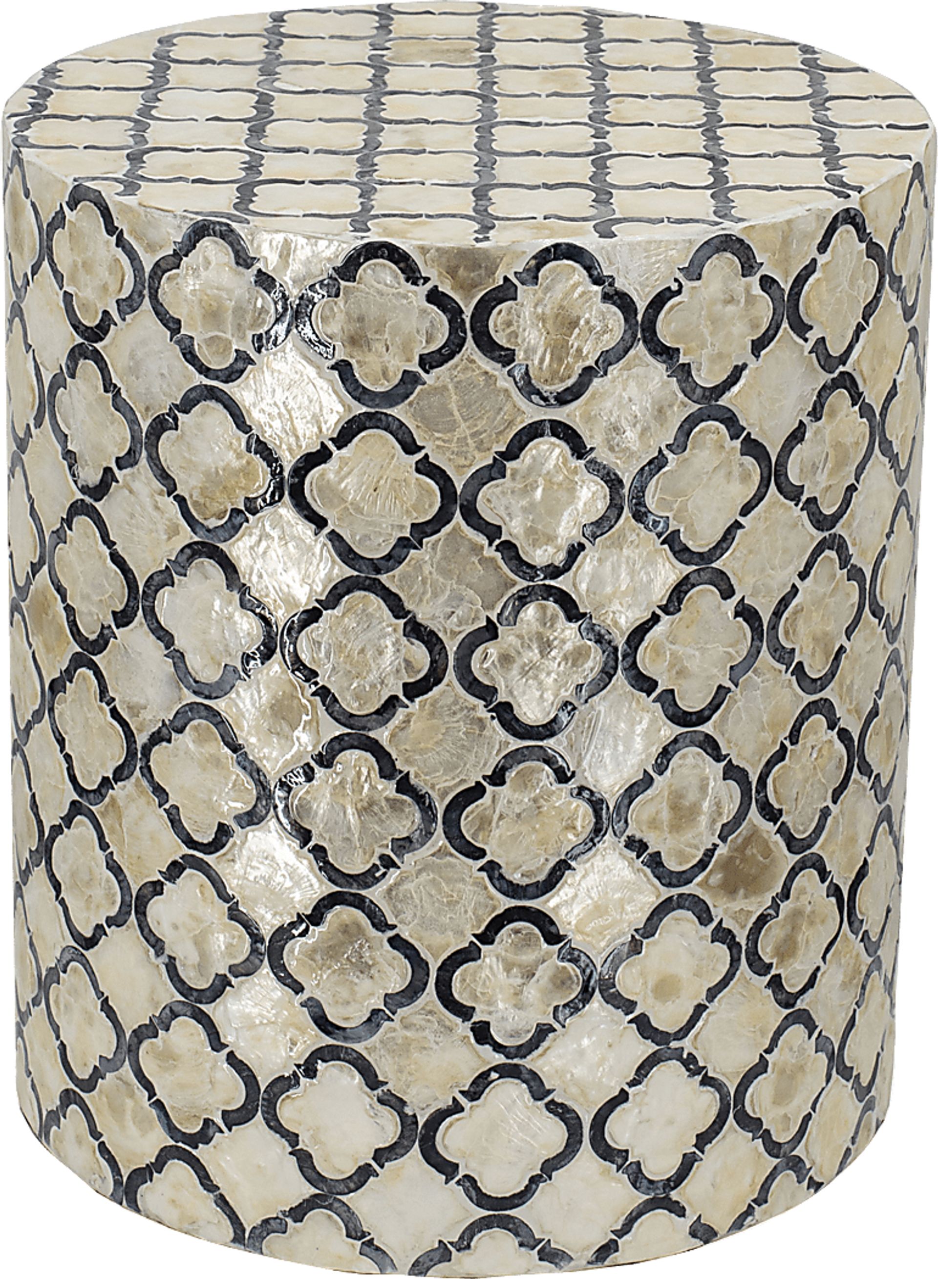 Gorizia Cream Accent Stool - Image 1