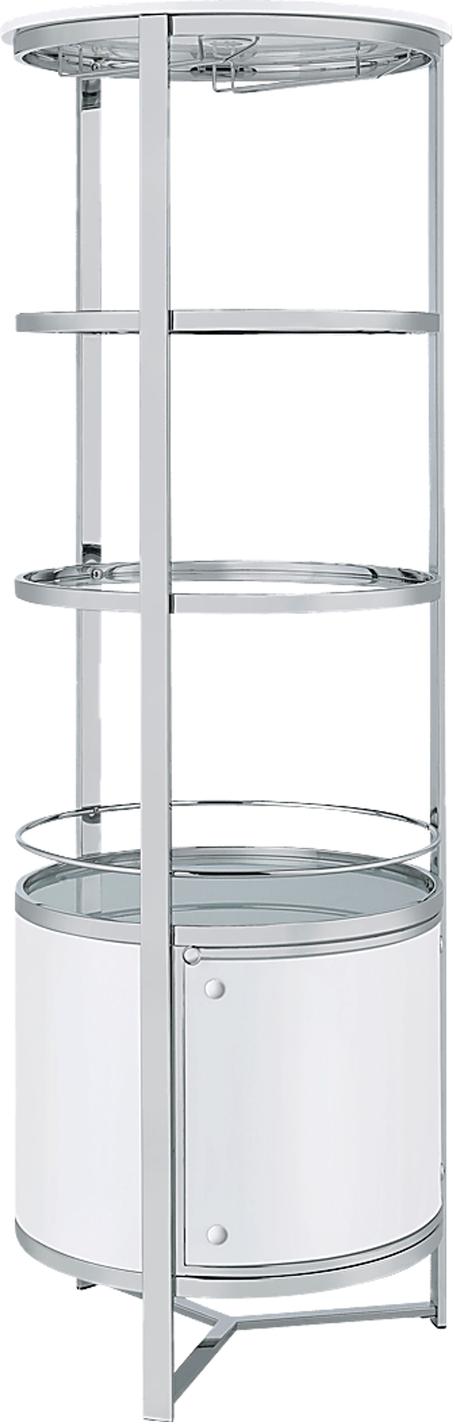Gosdan White Bar Cart - Image 1