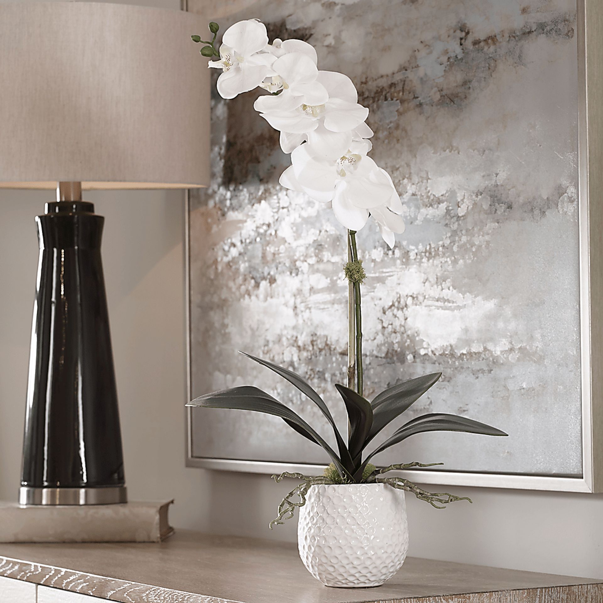 Gosson White Faux Orchid - Image 2