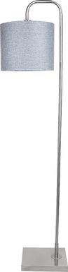 Goulds Point Silver Floor Lamp