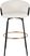 Gourdin Cream Swivel Barstool, Set of 2