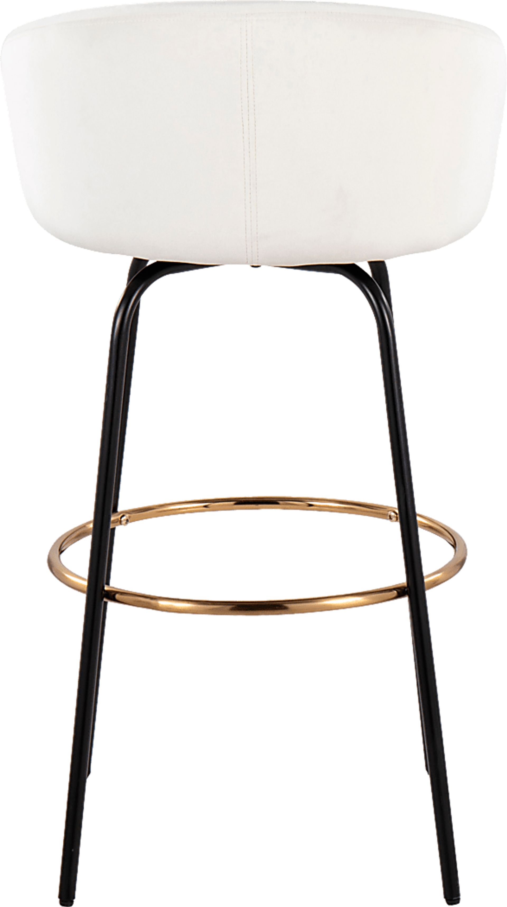 Gourdin Cream Swivel Barstool, Set of 2 - Image 8