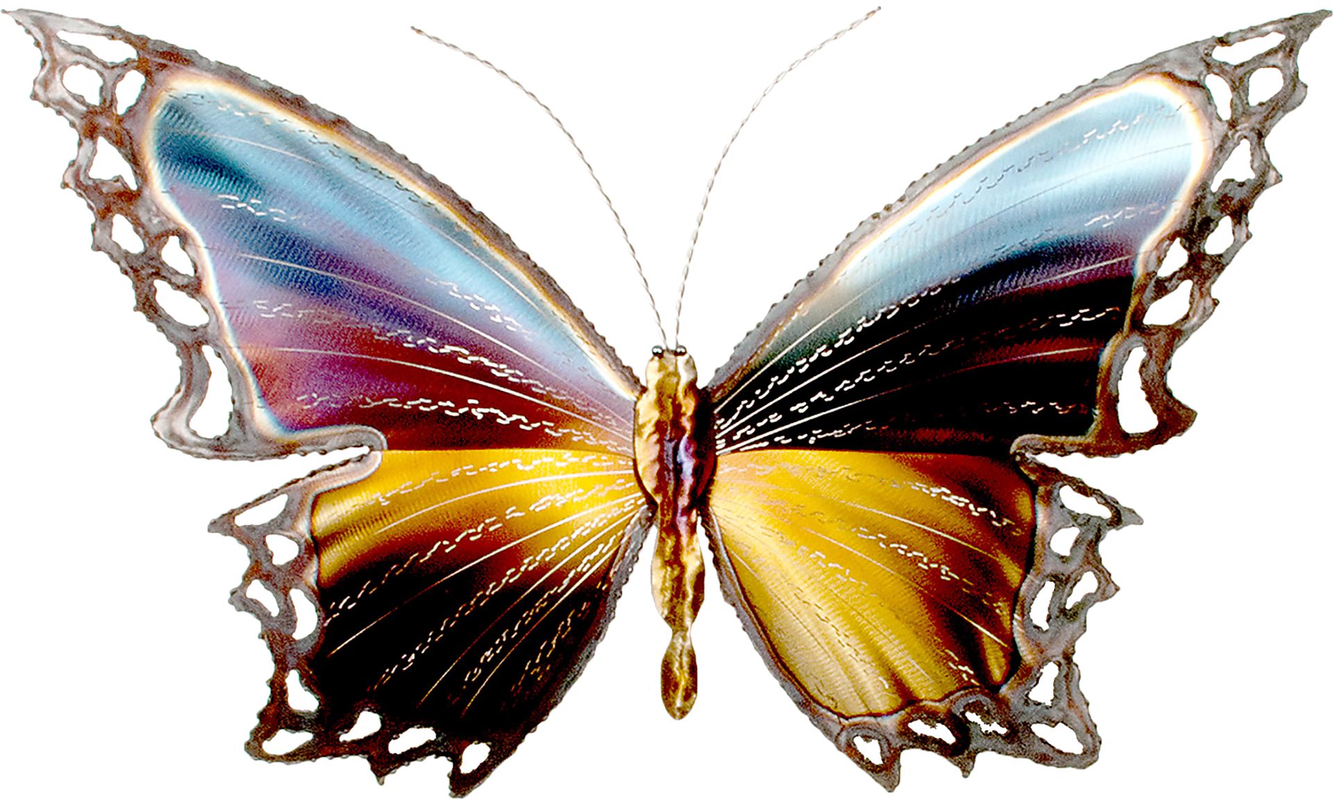 Graceful Butterfly II Multi Outdoor Artwork - Image 1