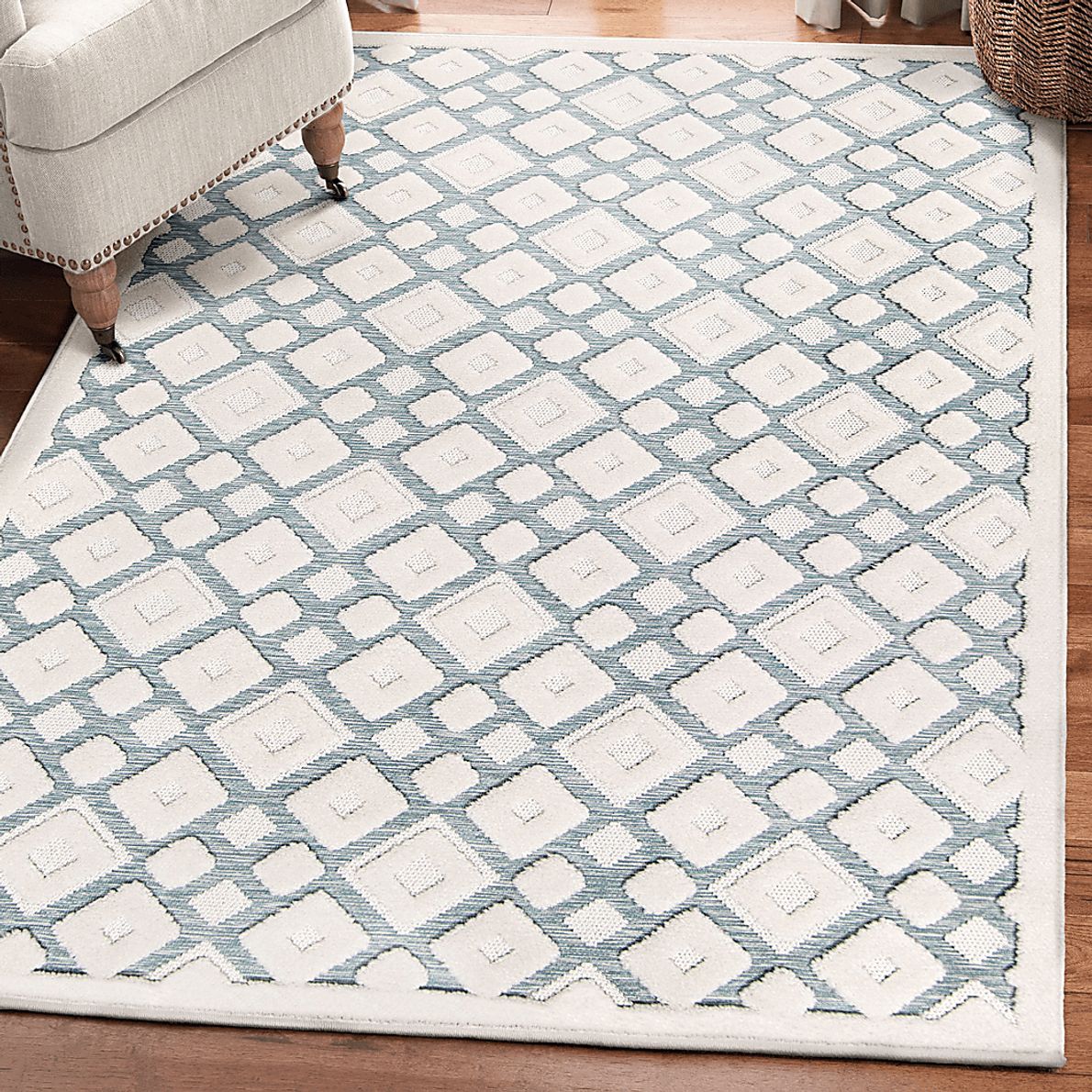 Graceham Blue 5'3 x 7'6 Rug