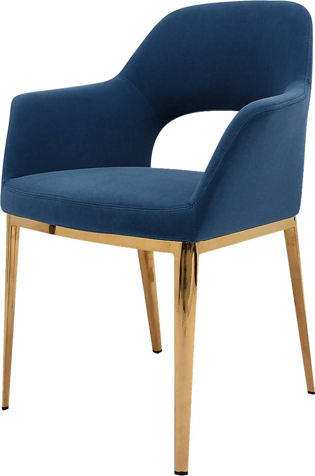 Gracelan Blue Side Chair - Thumbnail - Image 2