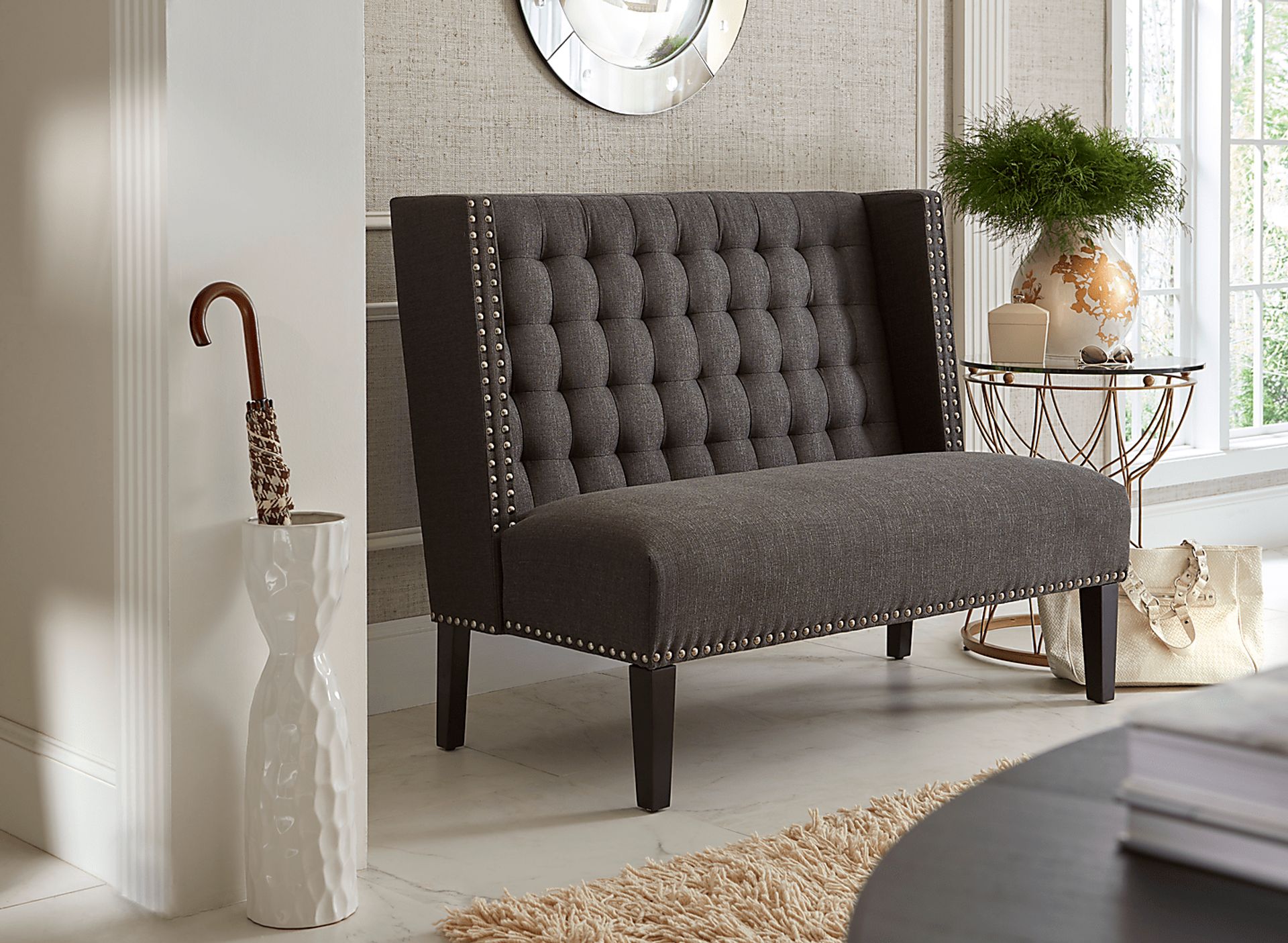 Gradstone Gray Settee - Image 4