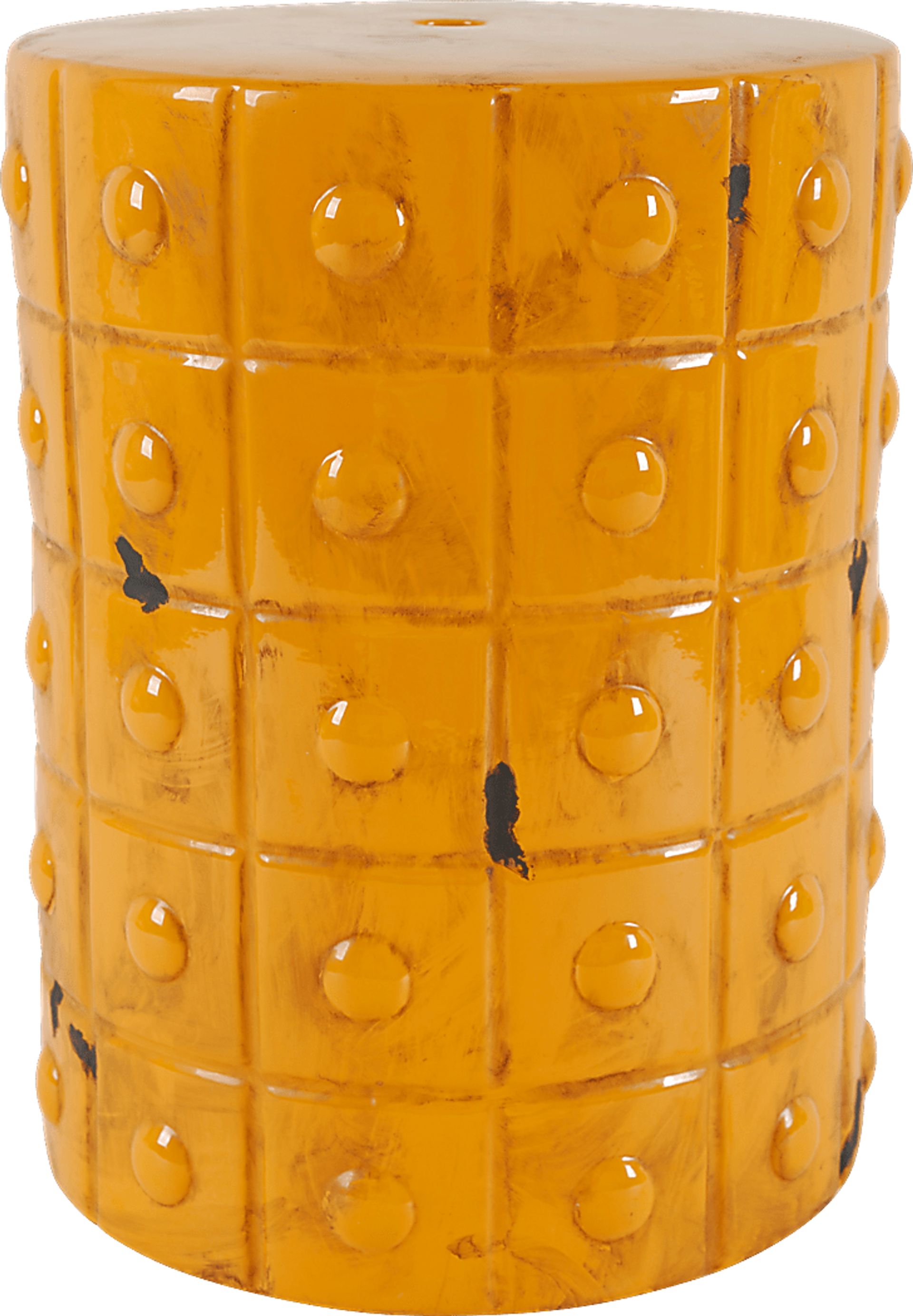 Gragston Orange Indoor/Outdoor Stool - Image 1