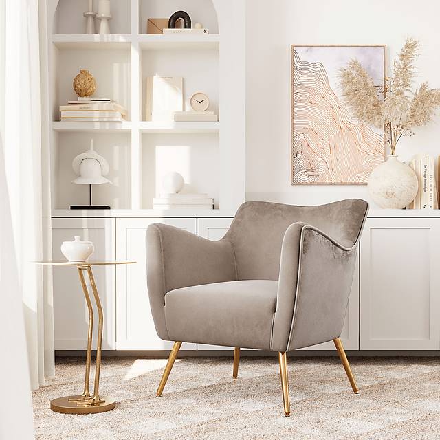 Graiff Beige Accent Chair - Thumbnail - Image 2