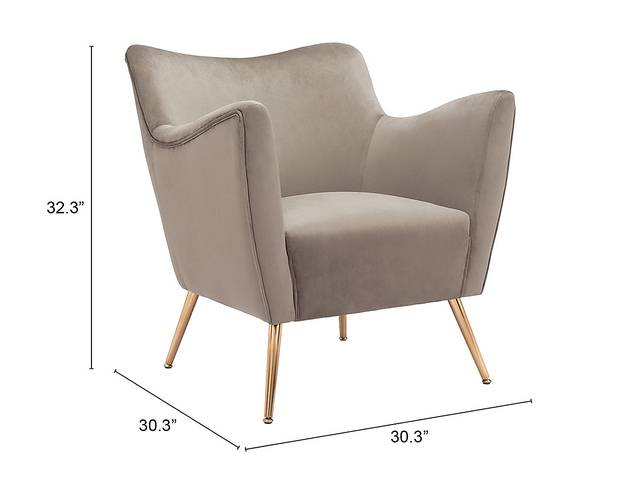 Graiff Beige Accent Chair - Thumbnail - Image 9