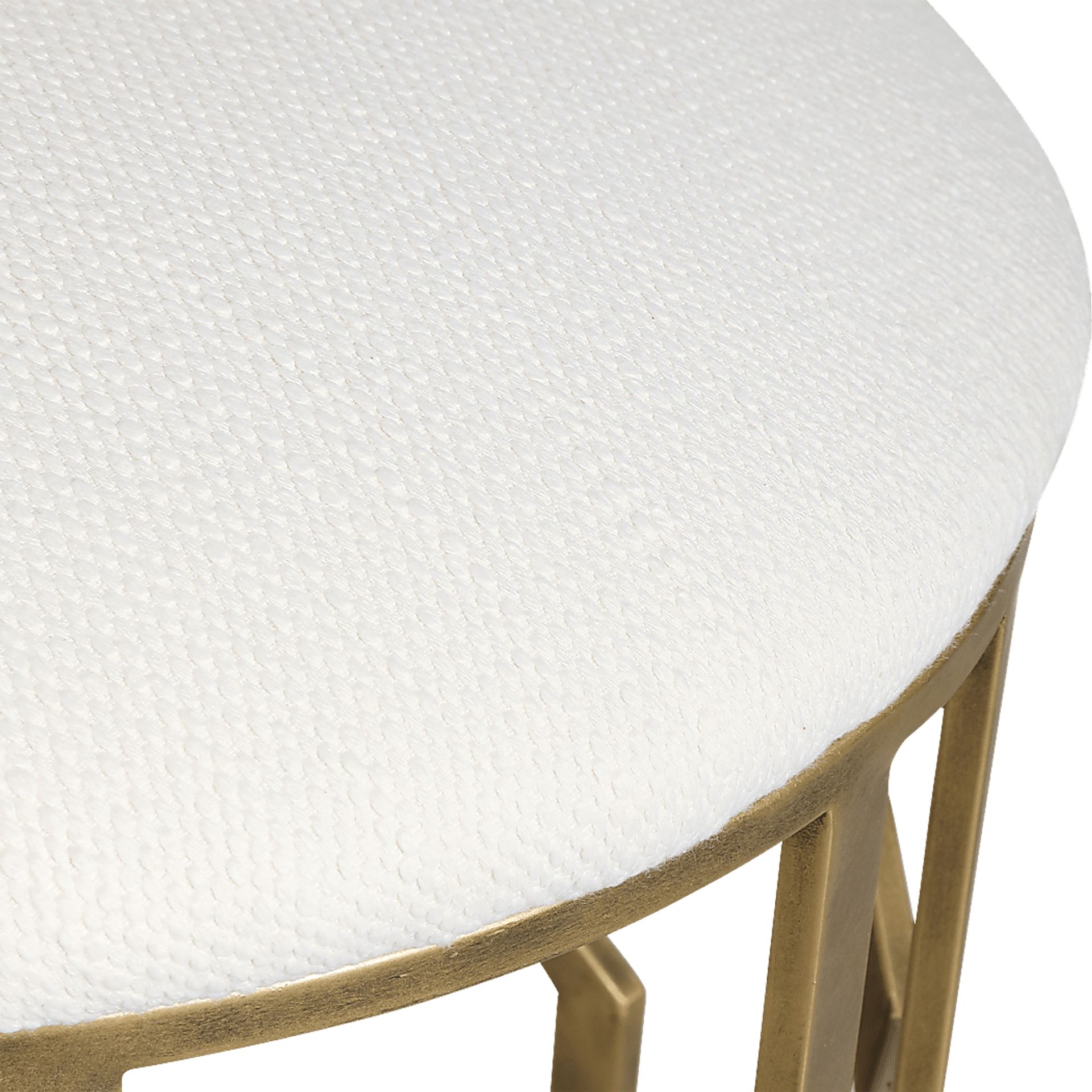 Graigleith White Accent Ottoman - Image 2