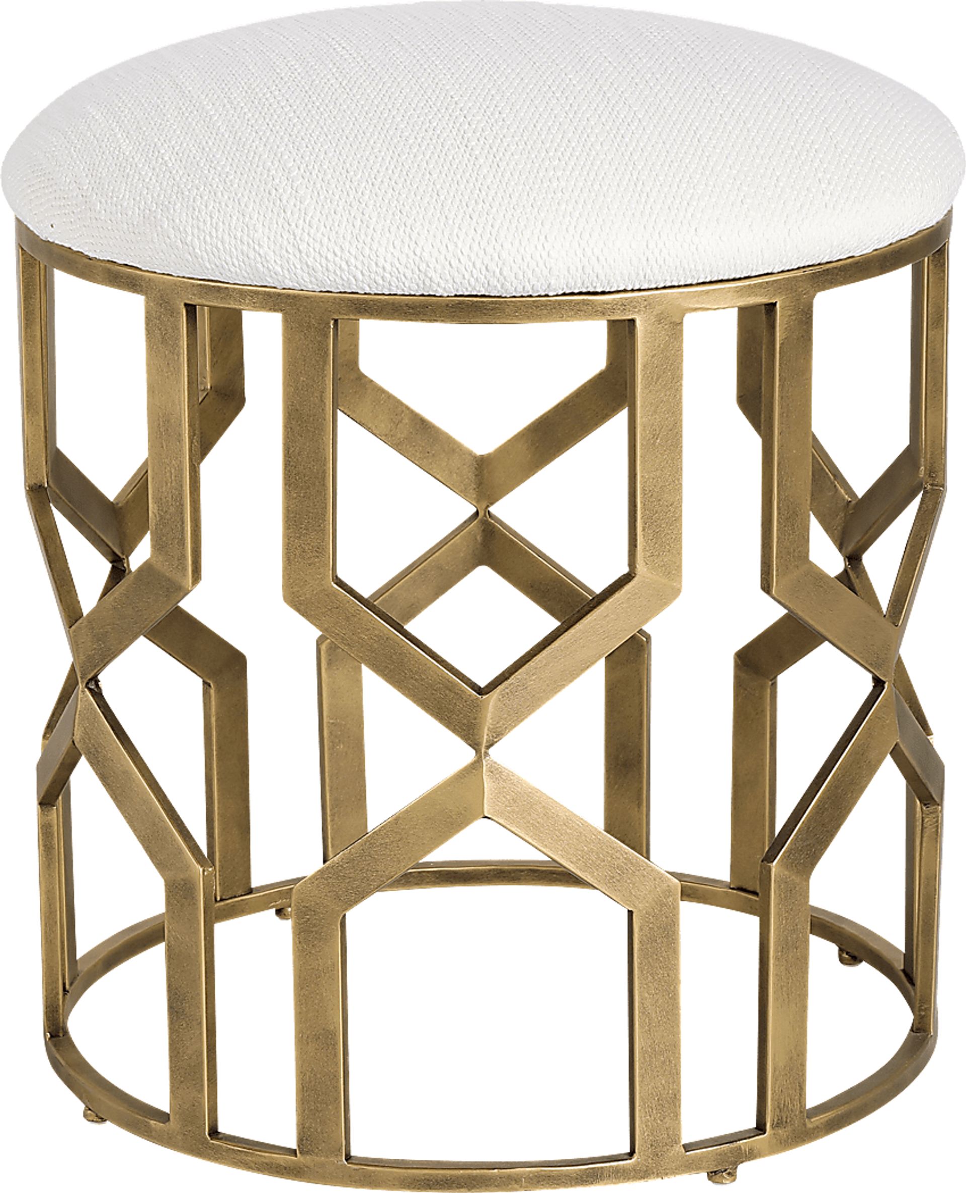 Graigleith White Accent Ottoman - Image 1
