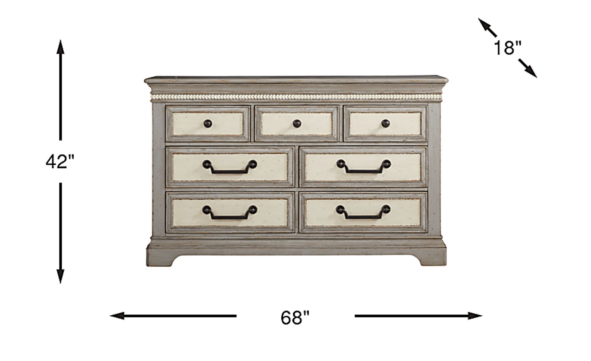 Dimension Image. Please refer to the Dimension Tab on this page for dimension details.