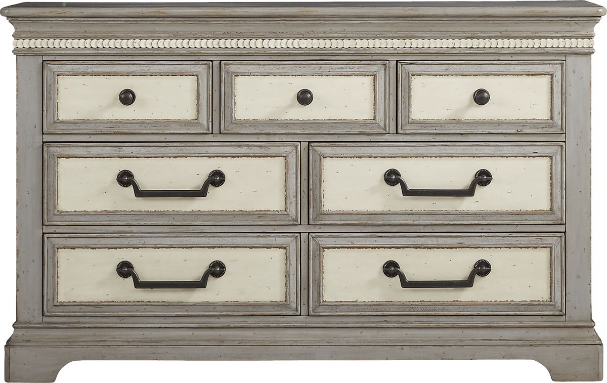 Granbury 5 Pc Gray Queen Bedroom Set With Dresser, Mirror, 3 Pc Queen