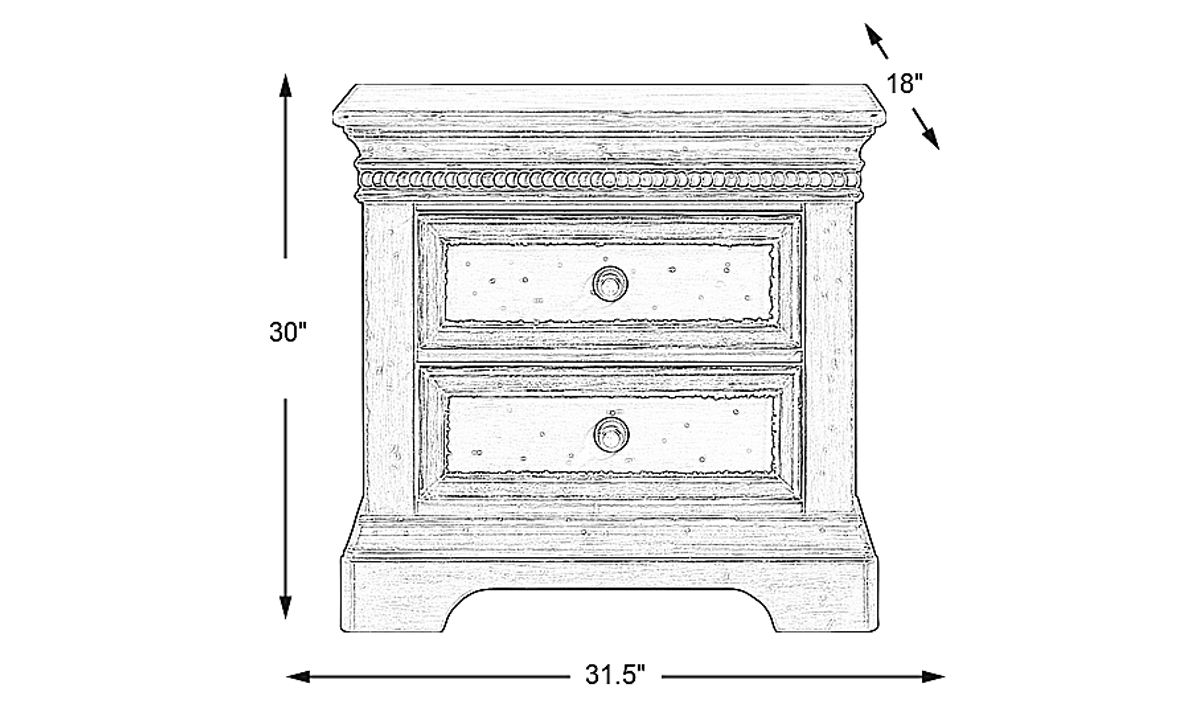 Granbury Gray Nightstand Rooms To Go