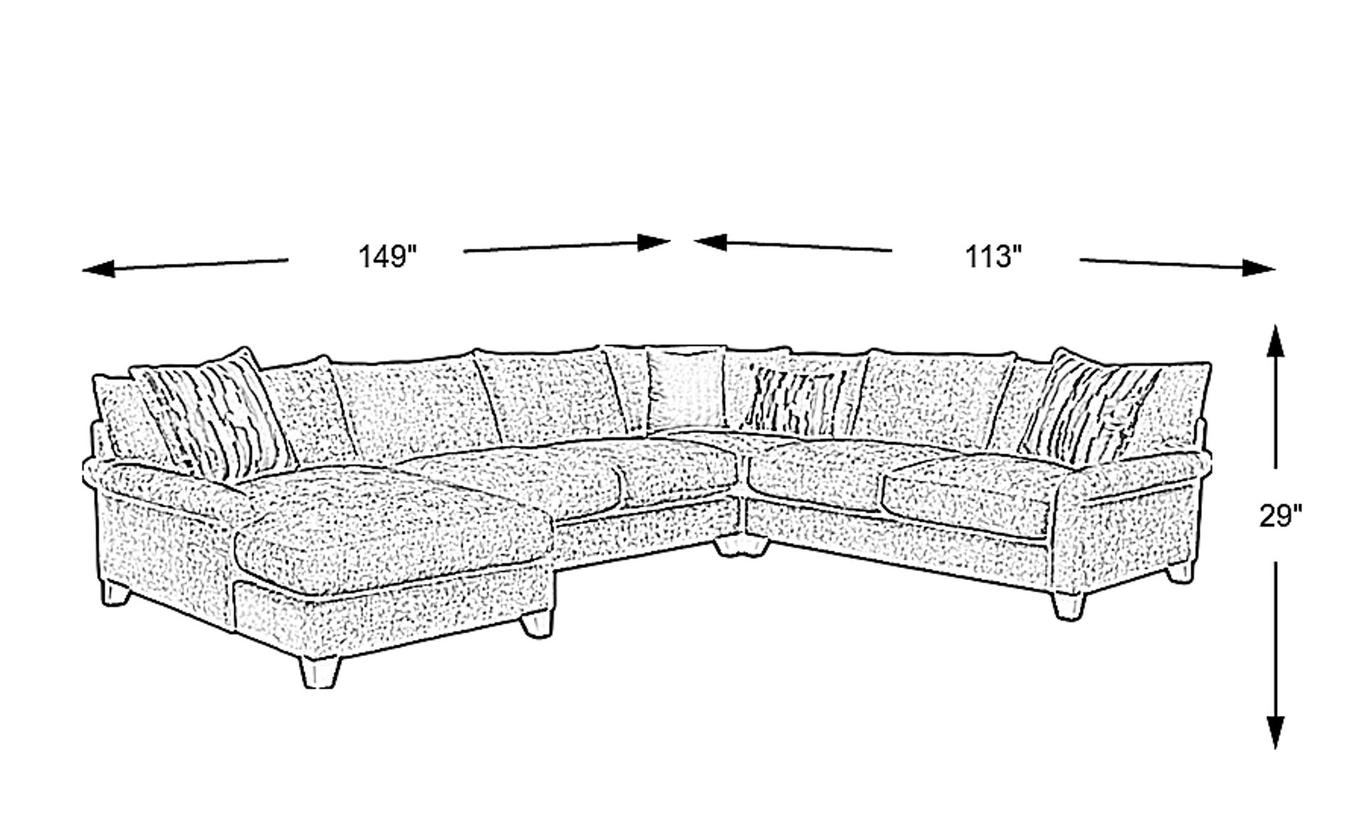Dimension Image. Please refer to the Dimension Tab on this page for dimension details.