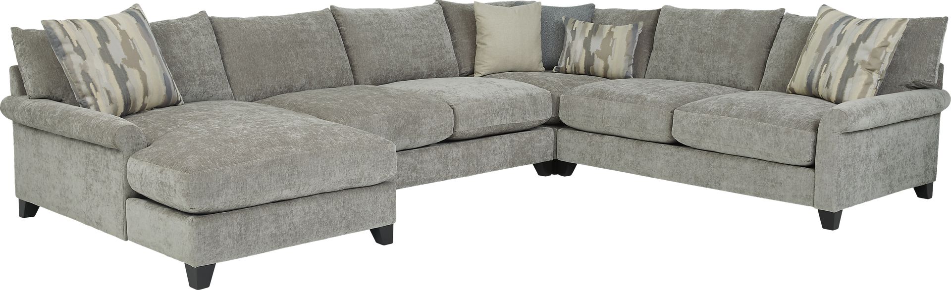 Grand Via Gray 4 Pc Sectional - Image 1
