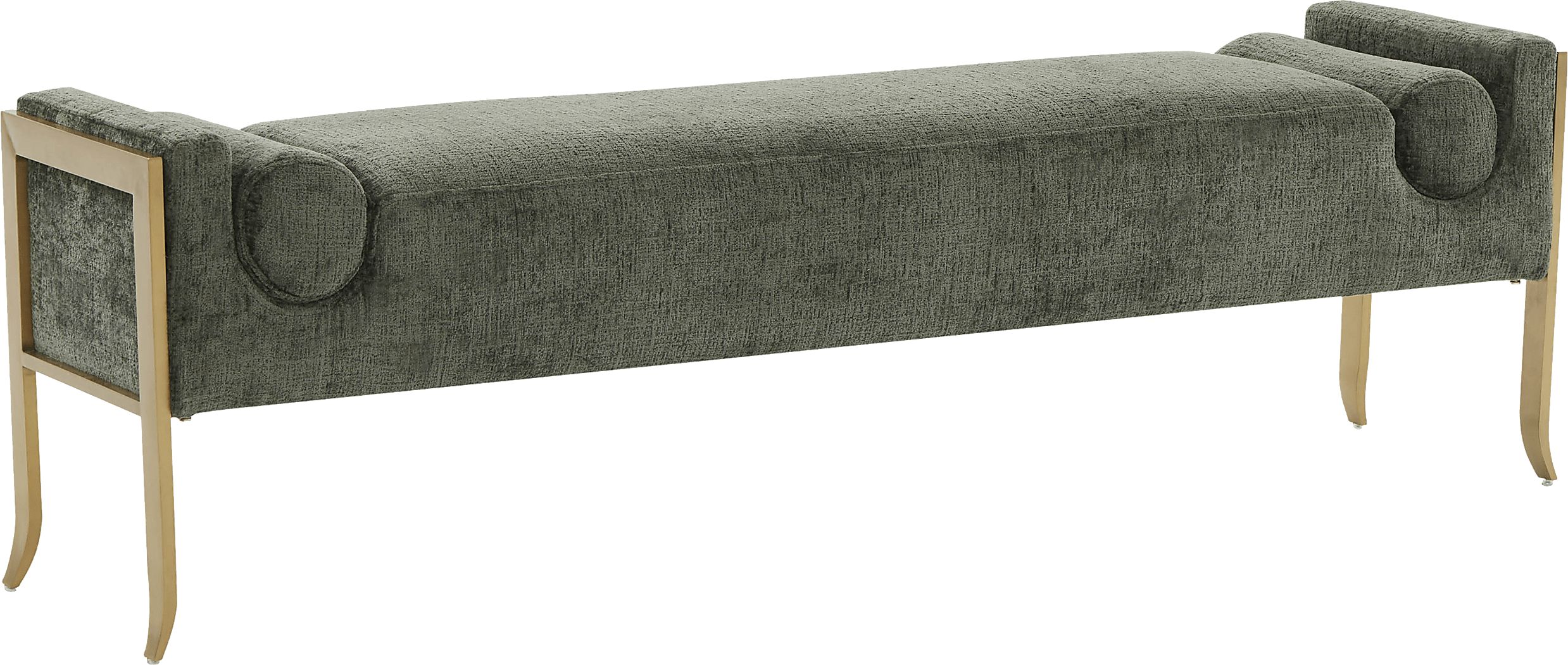 Grandey Green Polyester Fabric Bench | Rooms to Go