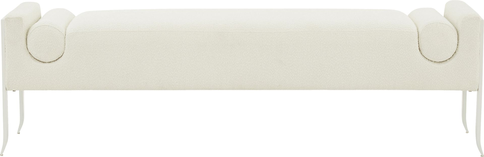 Grandey II Cream Accent Bench - Image 3