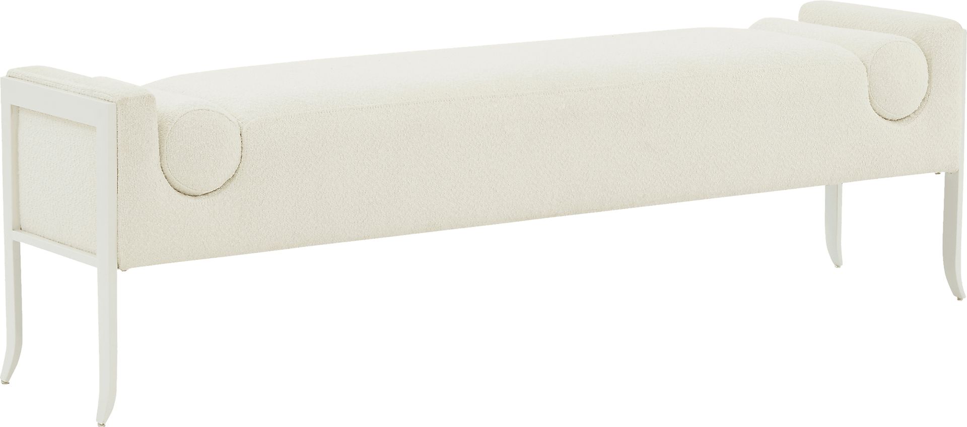 Grandey II Cream Accent Bench - Image 1