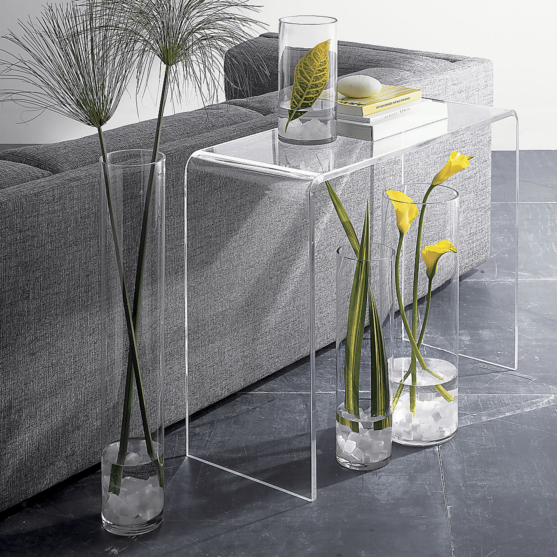 Grandton Clear Console Table - Image 2