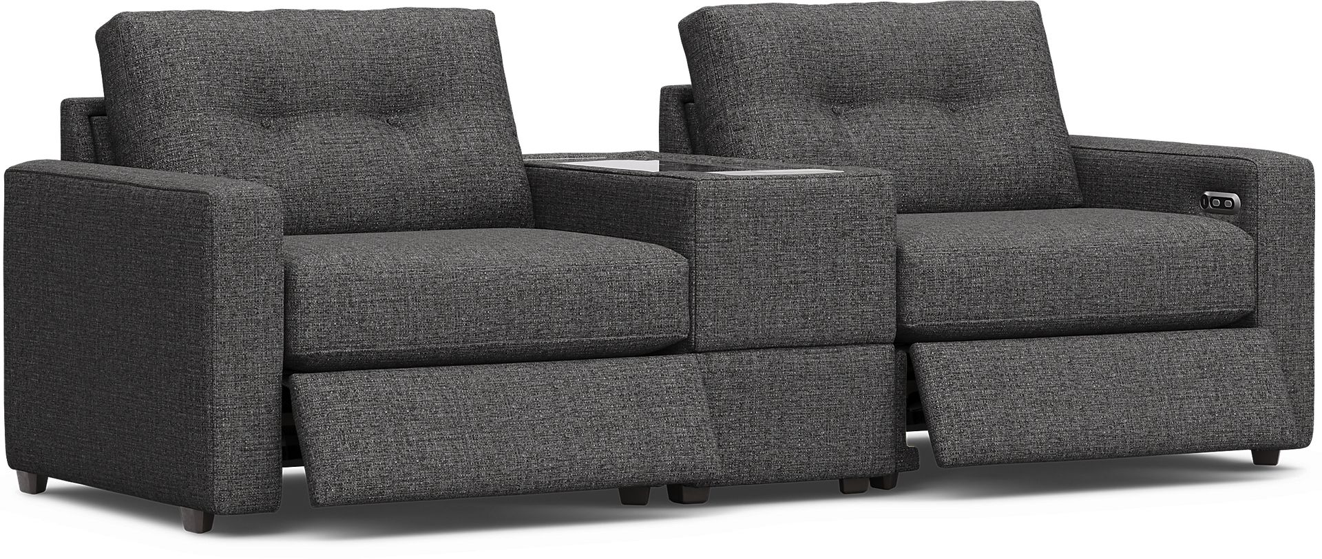Granite 3 Pc Power Reclining ModularOne with Media Console - Image 1