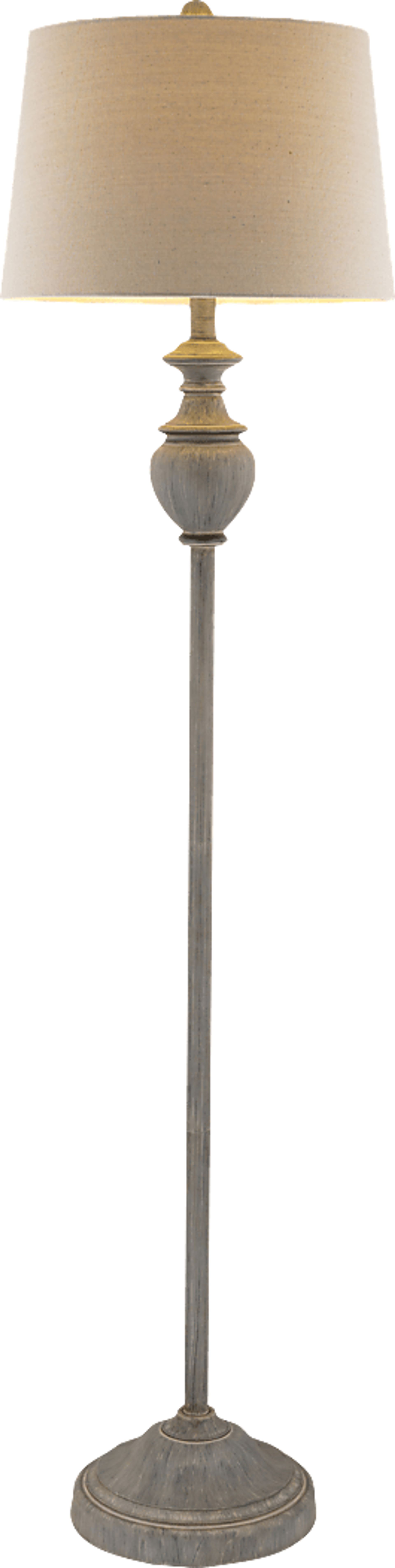 Granite Circle Gray Floor Lamp - Image 2