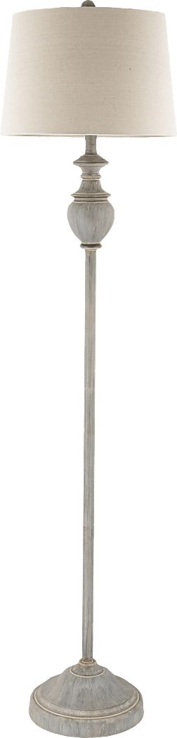 Granite Circle Gray Floor Lamp