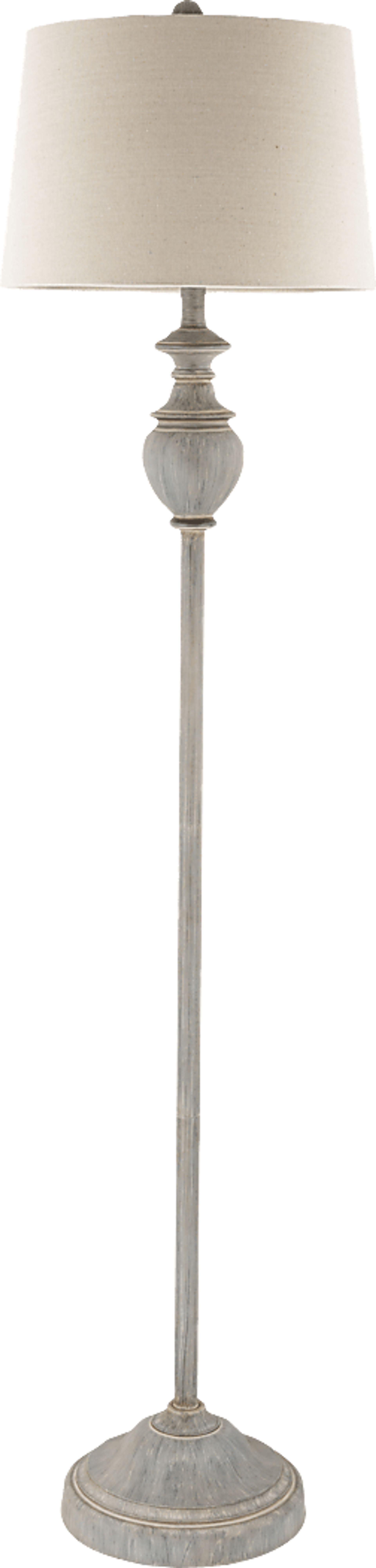 Granite Circle Gray Floor Lamp - Image 1