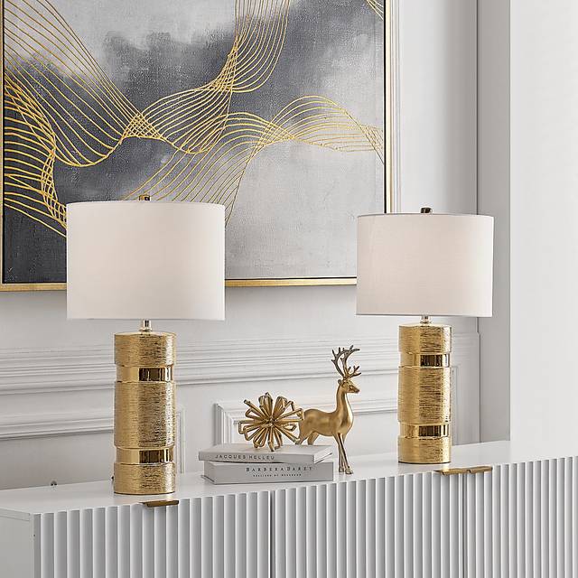Granite Way Gold Table Lamp, Set of Two - Thumbnail - Image 4