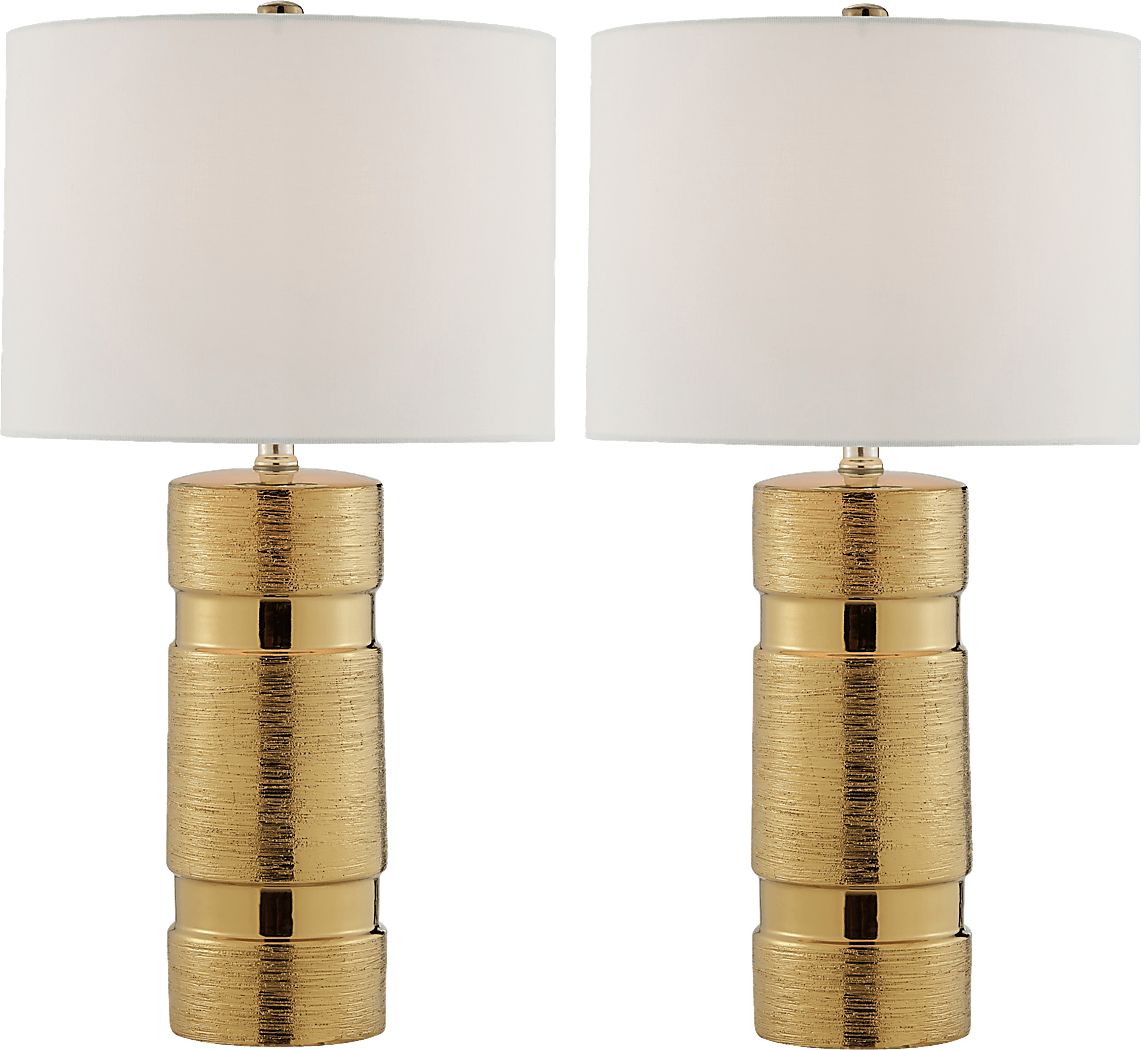 Granite Way Gold Table Lamp, Set of Two