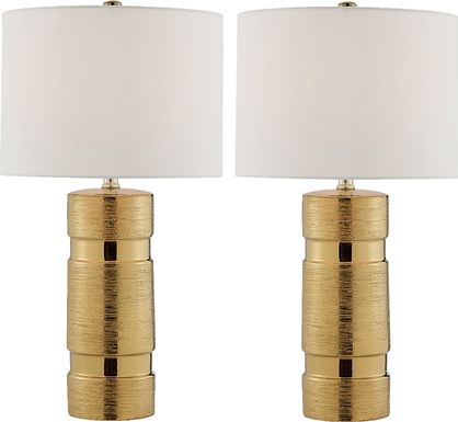 Granite Way Gold Table Lamp, Set of Two