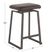 Grannis Black Counter Height Stool, Set of 2