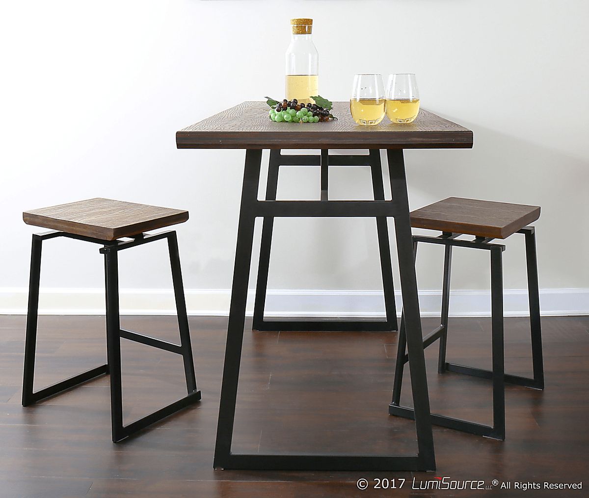 Grannis Brown Dark Wood Counter Height Dining Table | Rooms to Go