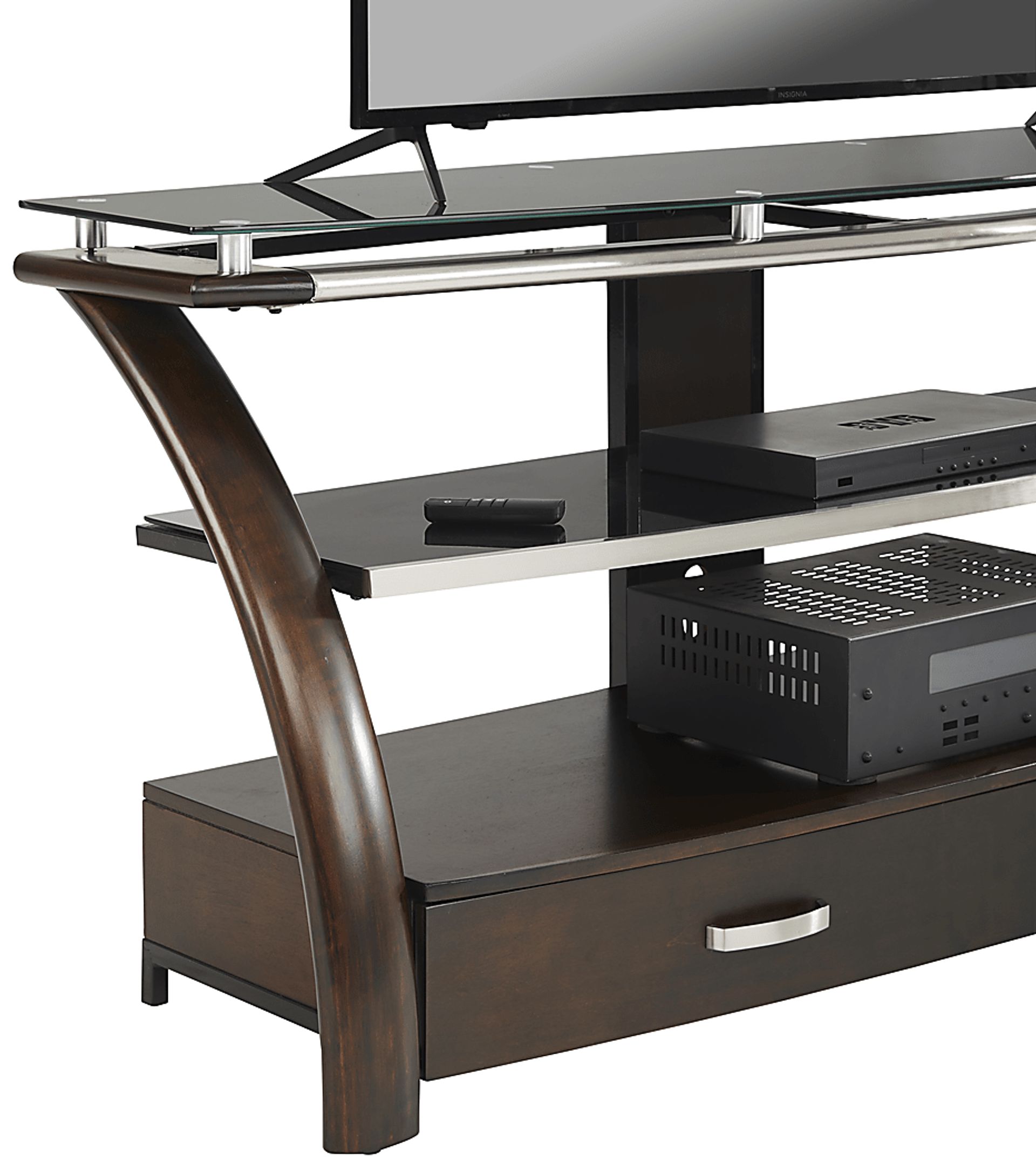 Grant City II Brown Cherry 65 in. Console - Image 5