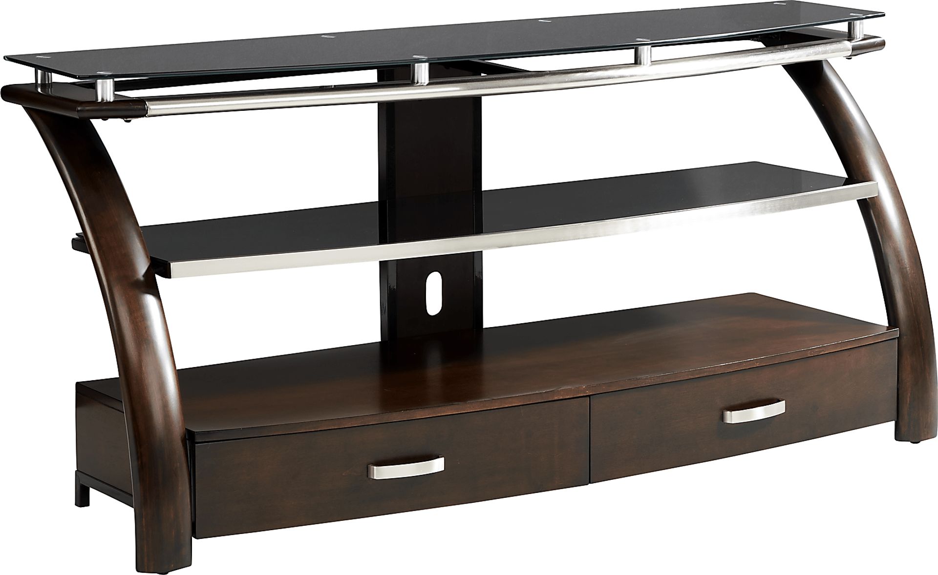 Grant City II Brown Cherry 65 in. Console - Image 1