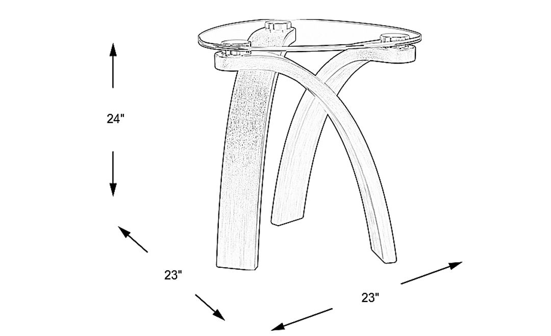 Grant City Merlot 3 Pc Table Set