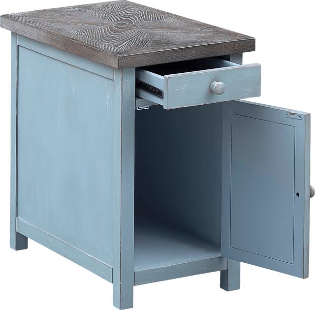 Grantland Blue Chairside Cabinet - Thumbnail - Image 3