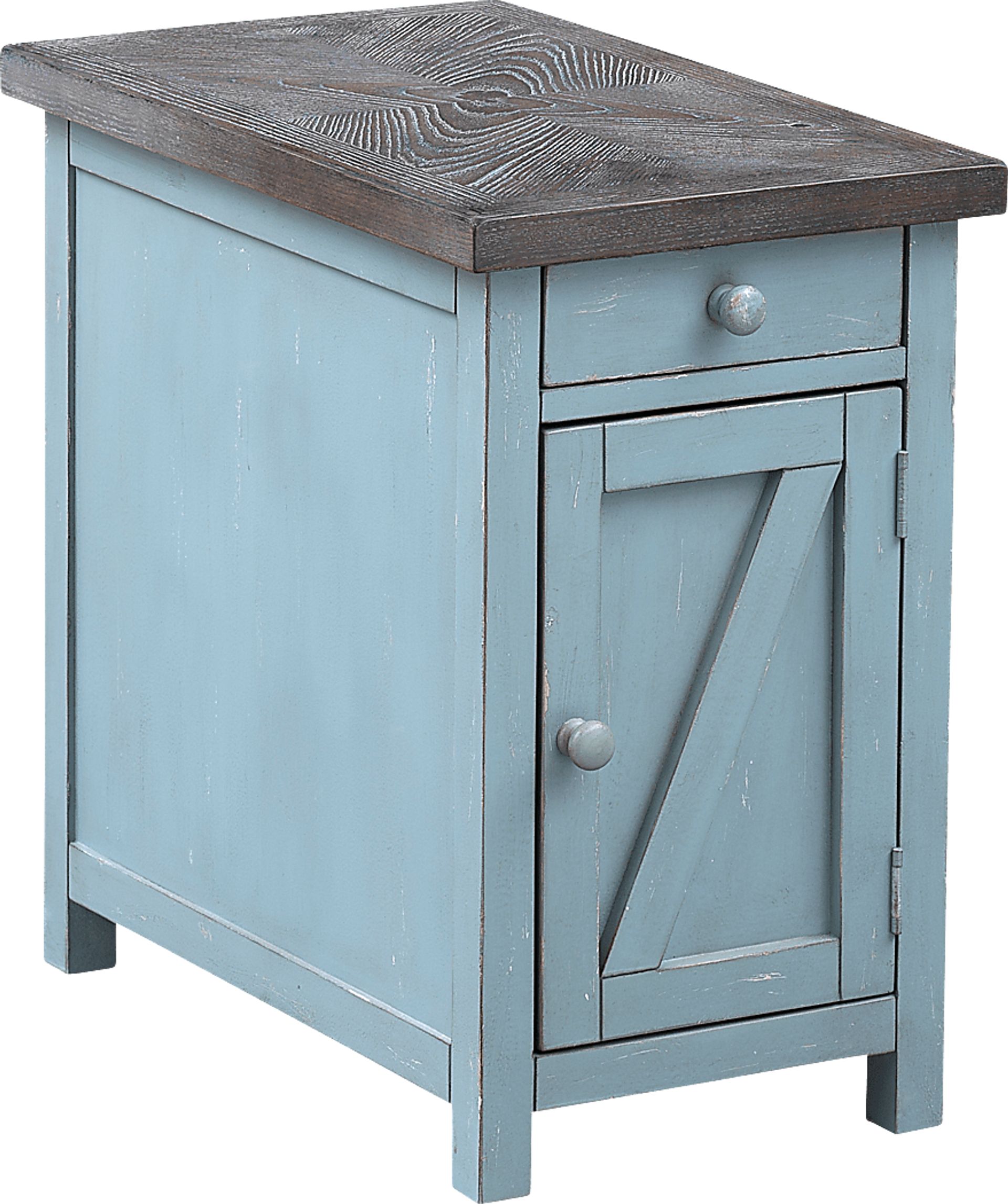 Grantland Blue Chairside Cabinet - Image 1