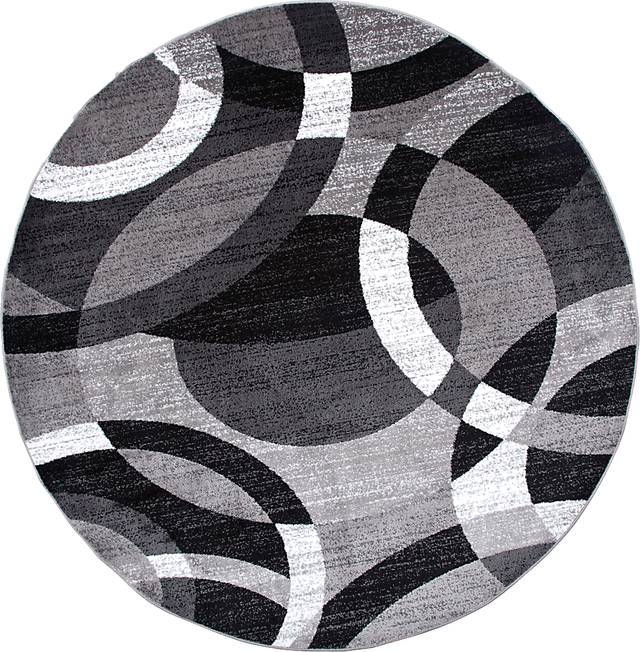 Grantley Gray 6'6 Round Rug - Thumbnail - Image 1