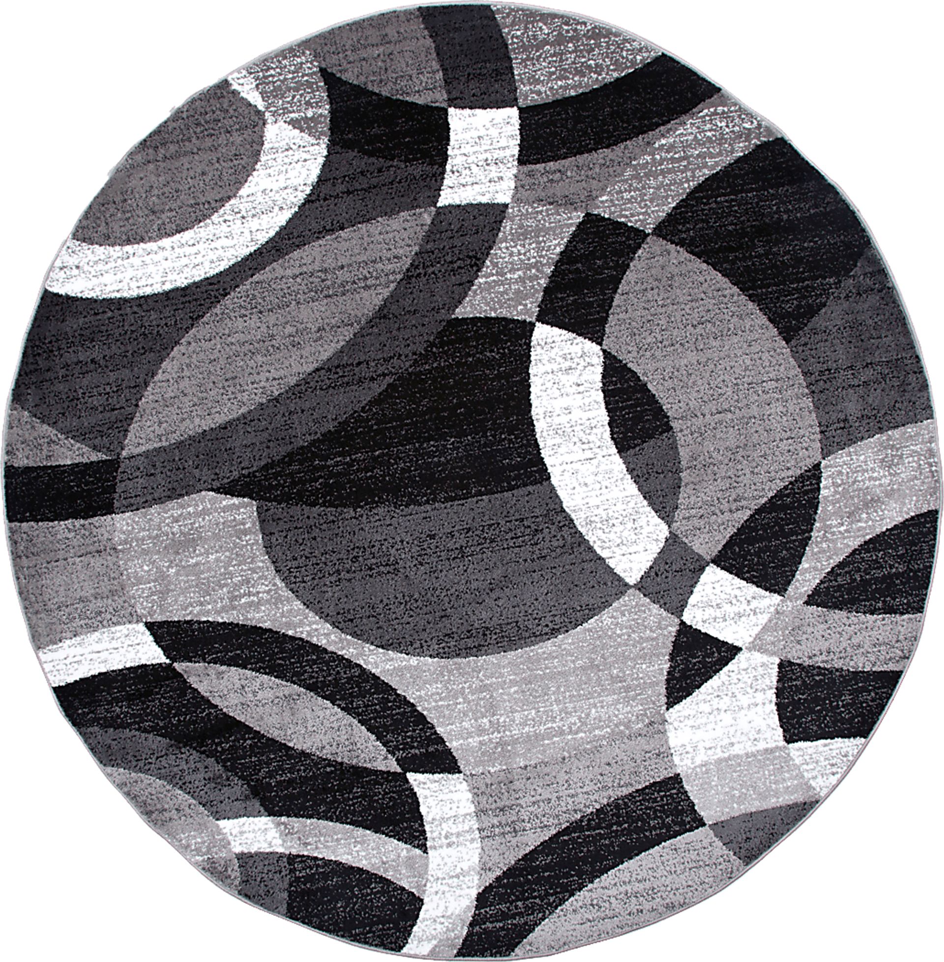 Grantley Gray 6'6 Round Rug - Image 1